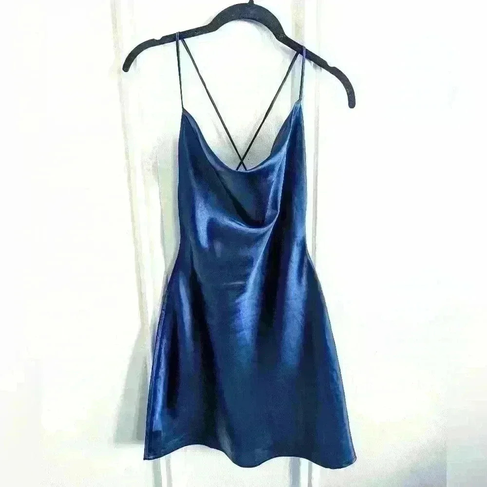 Princess Polly ANNALISE (only the dress) in Navy Size 4 New with Tags - Picture 2 of 13